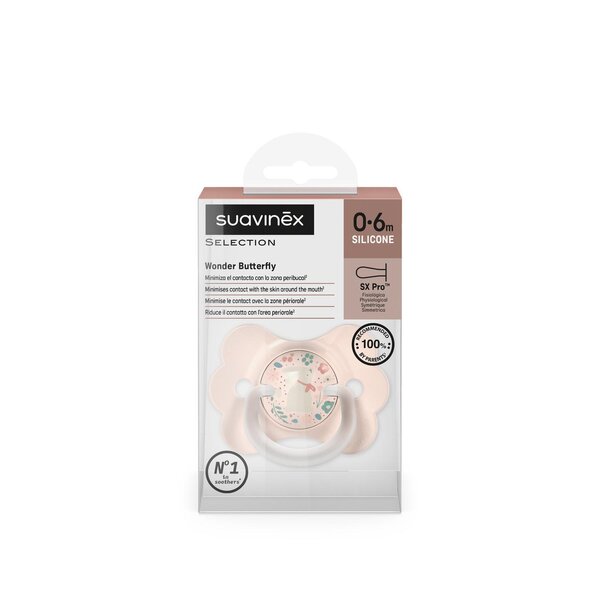 Suavinex soother 0/6m, Bunny Pink - Suavinex