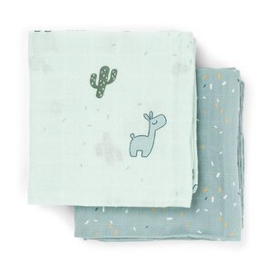 Done by Deer burp cloth 2-pack Lalee Blue - Done by Deer
