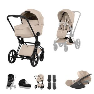 Cybex Priam Style 3in1 vankrikomplekt Cozy Beige, Matt Black - Cybex