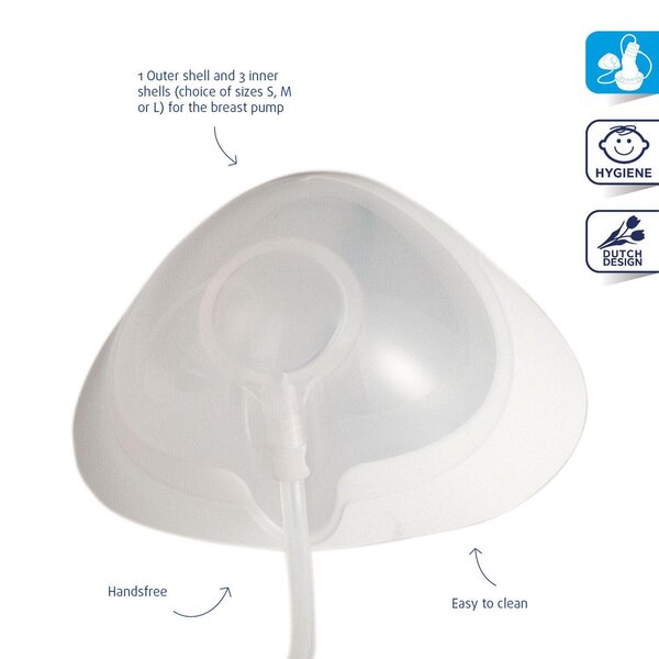 Difrax 616- BtoB breastpump shields 3pcs - Difrax