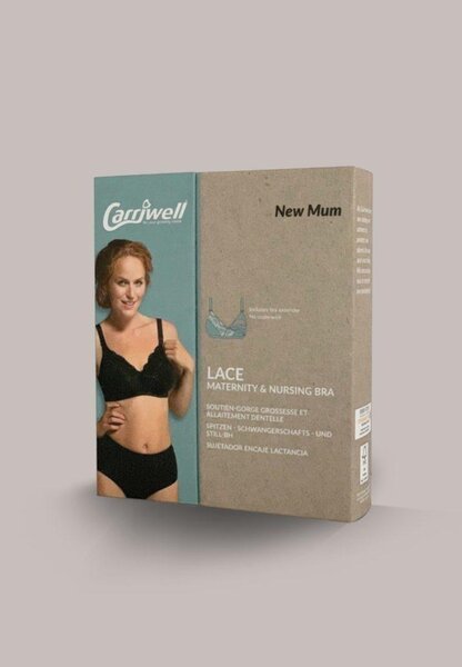 Carriwell Microfibre Lace Nursing Bra, II white - Carriwell